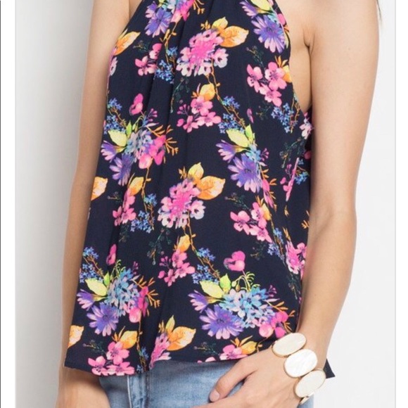 Floral Racerback Tank - Picture 3 of 4